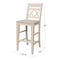 International Concepts Canyon BarHeight XX Stool, 30" Seat Height, Ready to Finish S-473 - alternate 3
